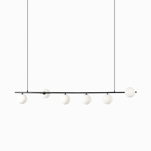 Black Kora Linear Pendant Light