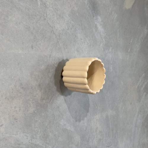 Sand Small Fluted Wall Light with Batten Holder