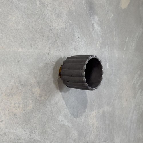 Charcoal Small Fluted Wall Light with Batten Holder