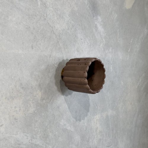 Cocoa Small Fluted Wall Light with Batten Holder