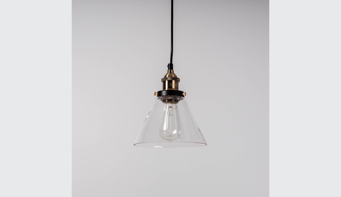 Sophie Glass Pendant Light - Brass - Pendant Lights AU | ArchiPro AU