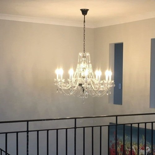 Black Copper/Clear Crystal Isabelle 12 Light Chandelier