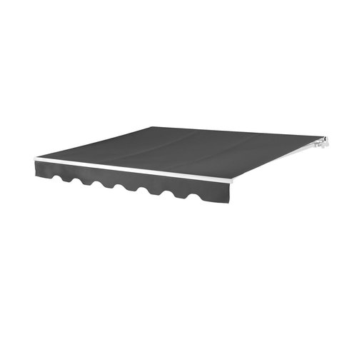 Dark Grey Fuji Manual Retractable Awning(valance removable)