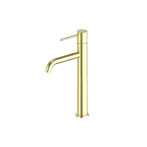 PVD Brushed Brass Gisele Tower Basin Mixer