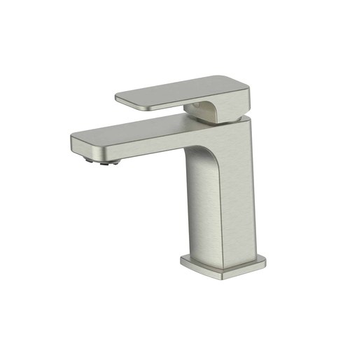 PVD Brushed Nickel Swept Basin Mixer