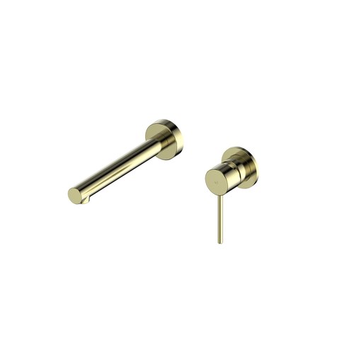 PVD Brushed Brass Maci Wall Basin/Bath Mixer