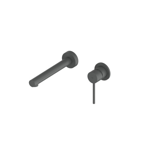 PVD Gunmetal Maci Wall Basin/Bath Mixer