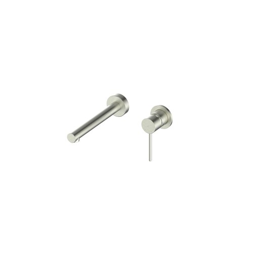PVD Brushed Nickel Mika Wall Basin/Bath Mixer