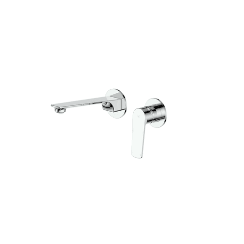 Chrome Novi Wall Basin/Bath Mixer