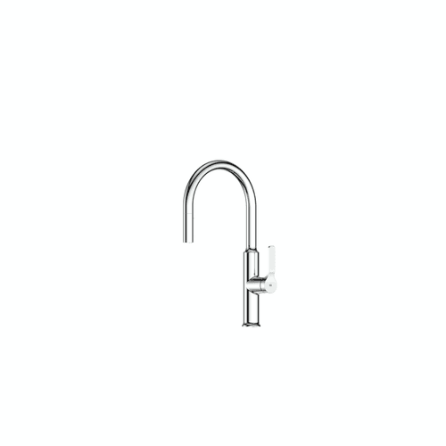 Chrome Craft Pulldown Kitchen Mixer with Prep Spout