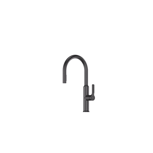 PVD Gunmetal Craft Pulldown Kitchen Mixer with Prep Spout