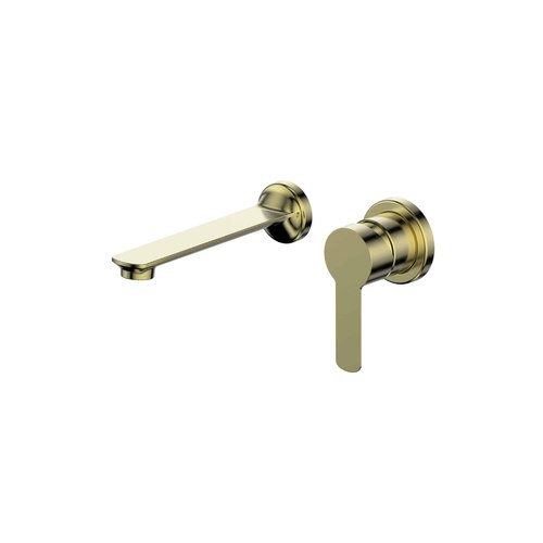 PVD Brushed Brass Astro II Wall Basin/Bath Set