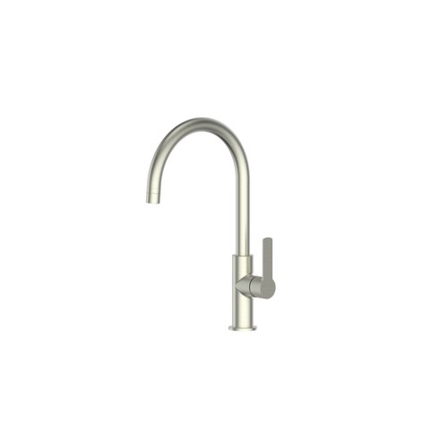 PVD Brushed Nickel Astro II Gooseneck Sink Mixer