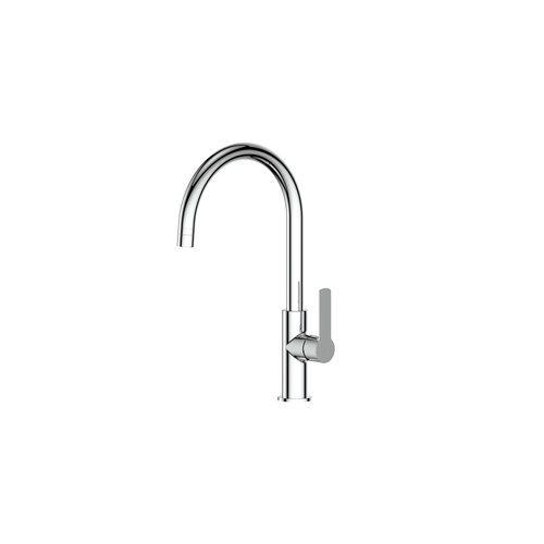 Chrome Astro II Gooseneck Sink Mixer