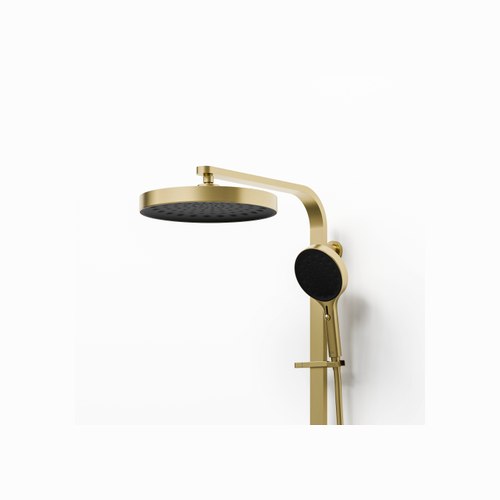 Brushed Brass Code Lineare Plus Shower Column