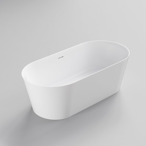 Matte White CODE Endura Lineare 1750 Acrylic Freestanding Bath
