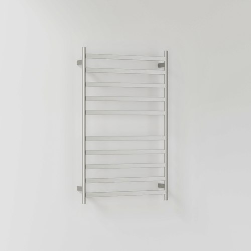 Brushed Nickel Lineare Heated Towel Ladder 1050 x 650mm