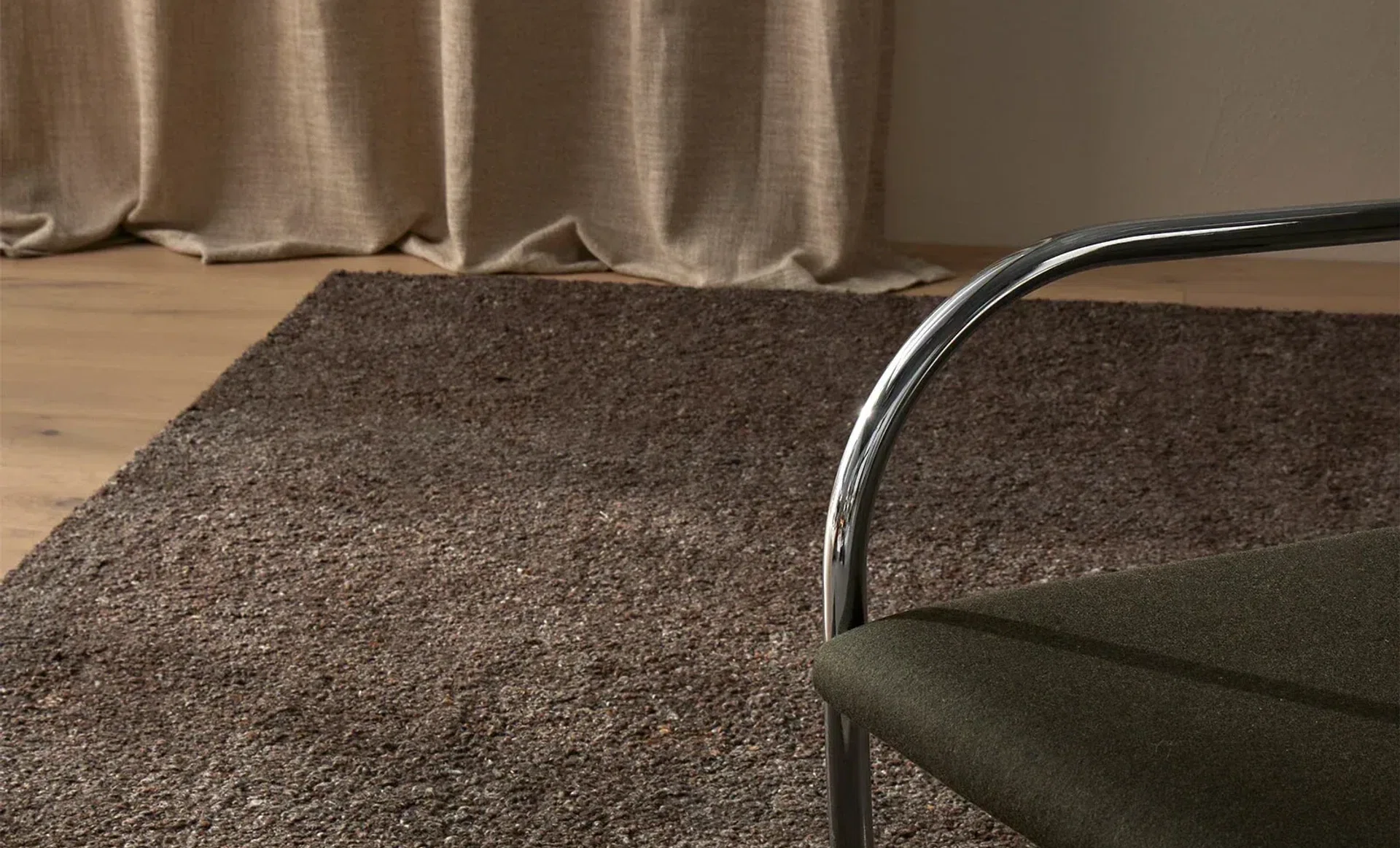 Weave Home Marceau Floor Rug - Chocolate | Wool Blend