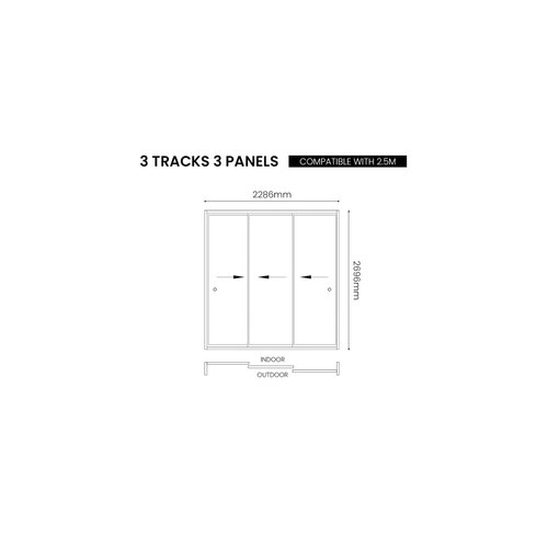 Charcoal Glass Sliding Door For Caribbean Wall Mounted Pergola