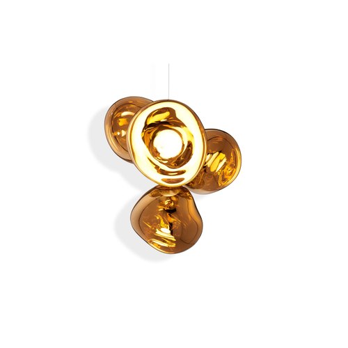 Gold Melt Chandelier Small