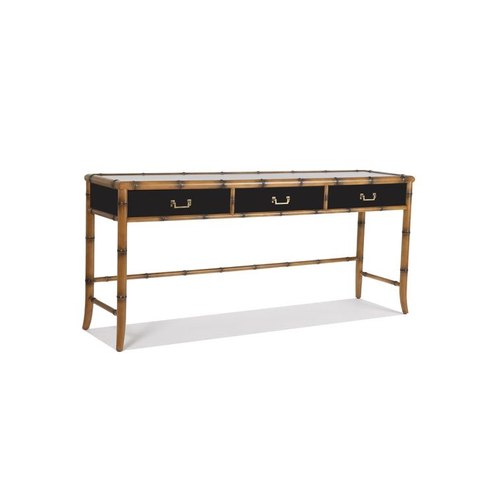 Black Colonial Console Table