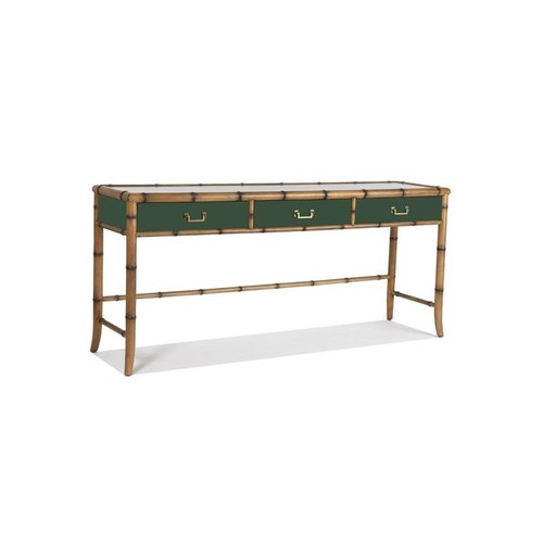 Green Colonial Console Table