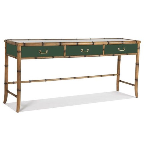 Green Colonial Console Table
