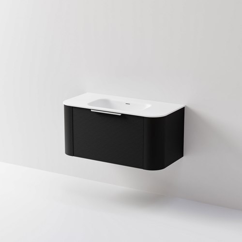 Black Nature 1000 Vanity | Inset Basin & Orchard Drawer Front