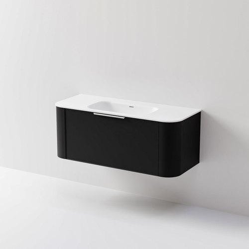 Black Nature 1200 Vanity | Inset Basin & Axel Drawer Front