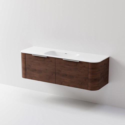Walnut Nature 1500 Vanity | Inset Basin & Orchard Drawer Front