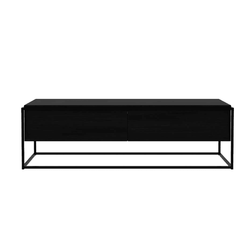 Rustic Brown Ethnicraft | Oak Monolit TV Cupboard