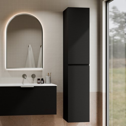 Matte Black Lineare Orchard Tower Cabinet