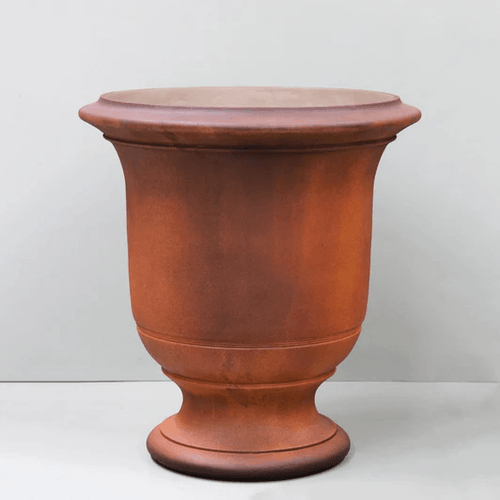 Iron Rust Anduze Style Urn Medium Plain | Pietro Stoneware