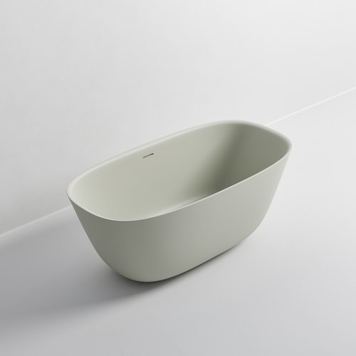 Light Grey Villastone Cervo 1400 Freestanding Bath