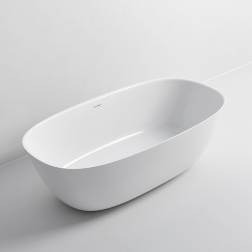 Gloss White Villastone Cervo 1800 Freestanding Bath