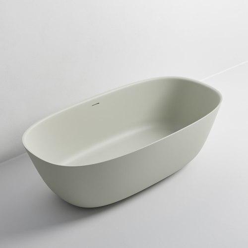 Light Grey Villastone Cervo 1800 Freestanding Bath