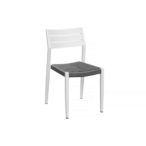 White Passerine 2.0 Aluminium and Rope Outdoor Dining Chair