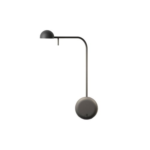 Matte Black Pin Wall Lamp