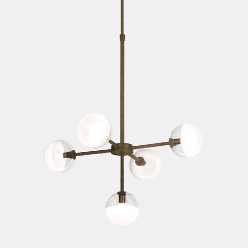 Pre Aged Molecola 5lt Pendant Light