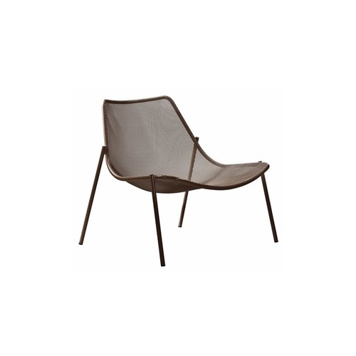 Brown Round Lounge Chair