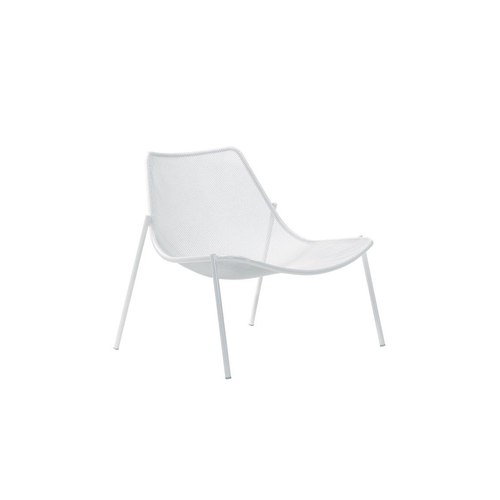White Round Lounge Chair