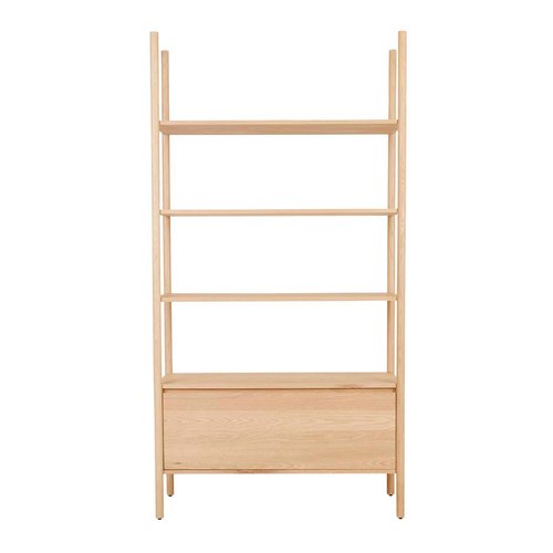 New Oak Owen Drawer Shelving Unit