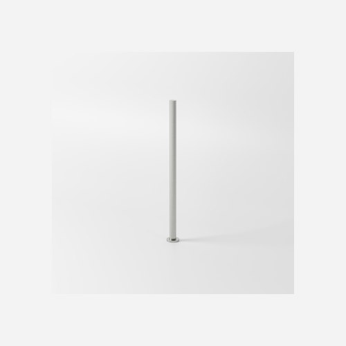 Brushed Stainless Pure Floorstanding Heated Towel Rail 1100