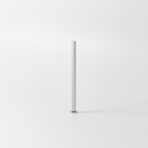 Chrome Pure Floorstanding Heated Towel Rail 900