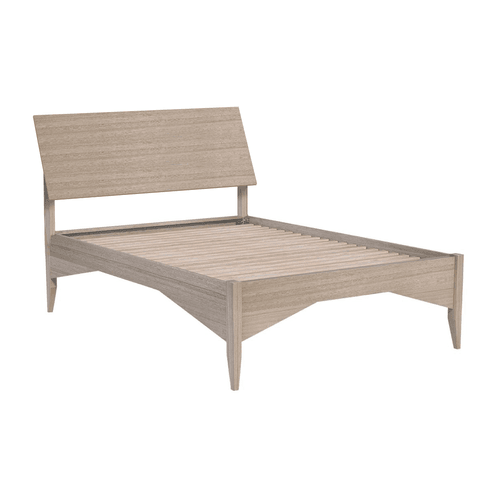 White Wash Archie with Headboard Timber Bed Frame