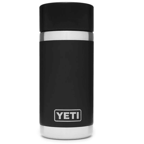 Black YETI® 12 oz Bottle With Hot Shot Cap