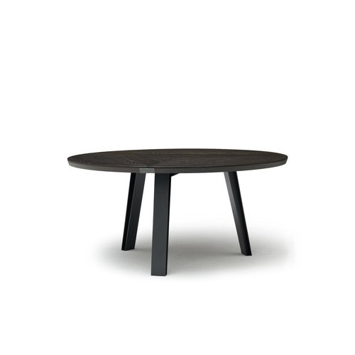 Black Side to Side Table Round