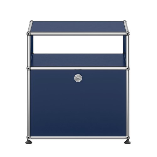 Steel Blue Haller Bedside