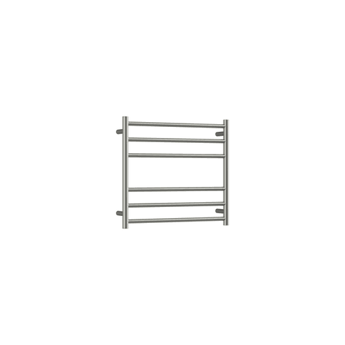Brushed Stainless Round Heated Towel Ladders 600x650mm