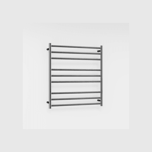 Chrome Round Heated Towel Ladder 900x850mm